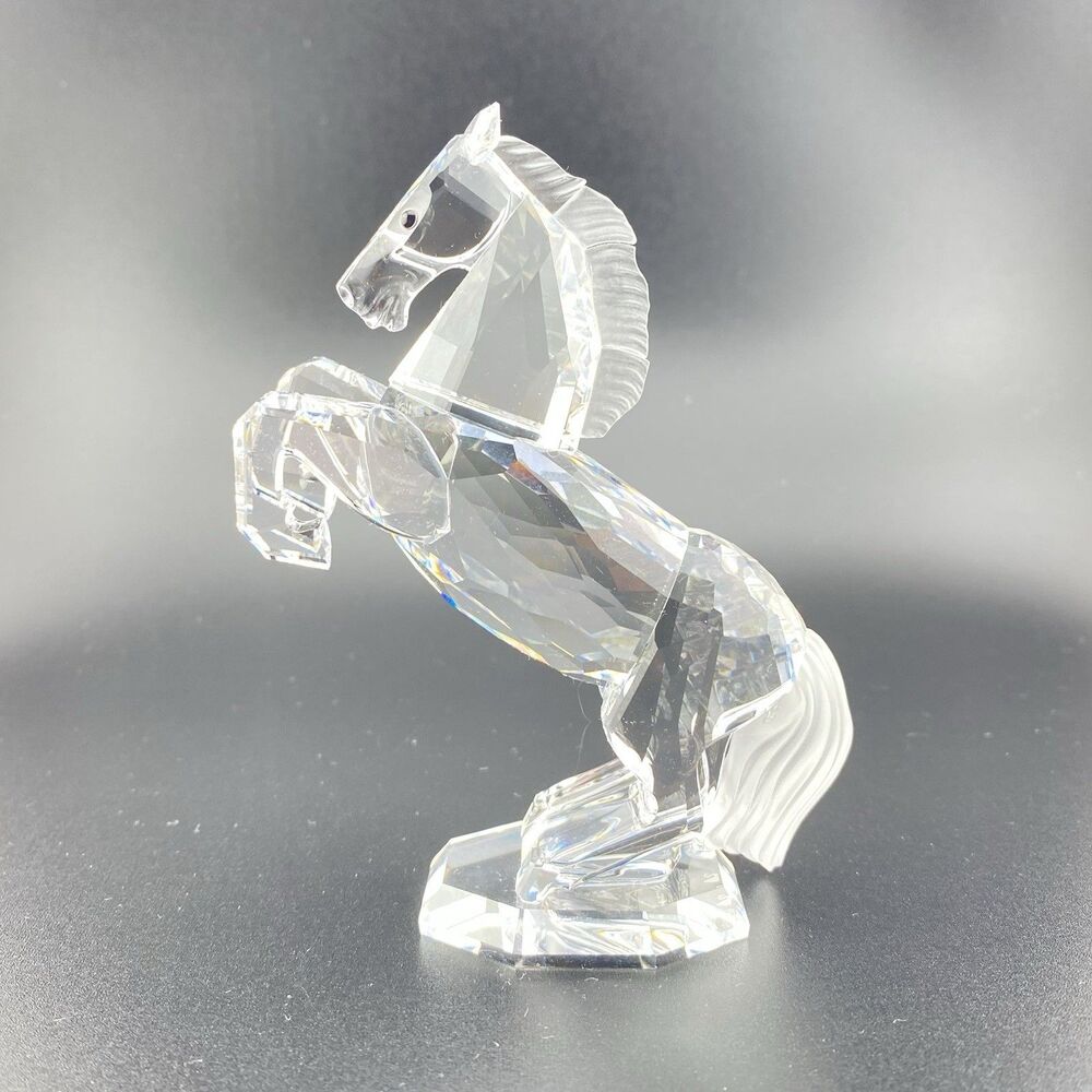 SWAROVSKI CRYSTAL Figurine REARING WHITE STALLION HORSE ORIGINAL BOX